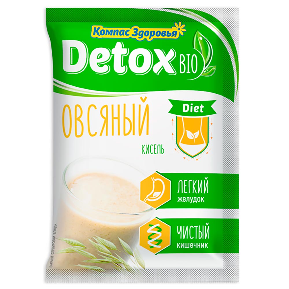 Кисель Detox bio Diet Овсяный | 25 г | Компас Здоровья