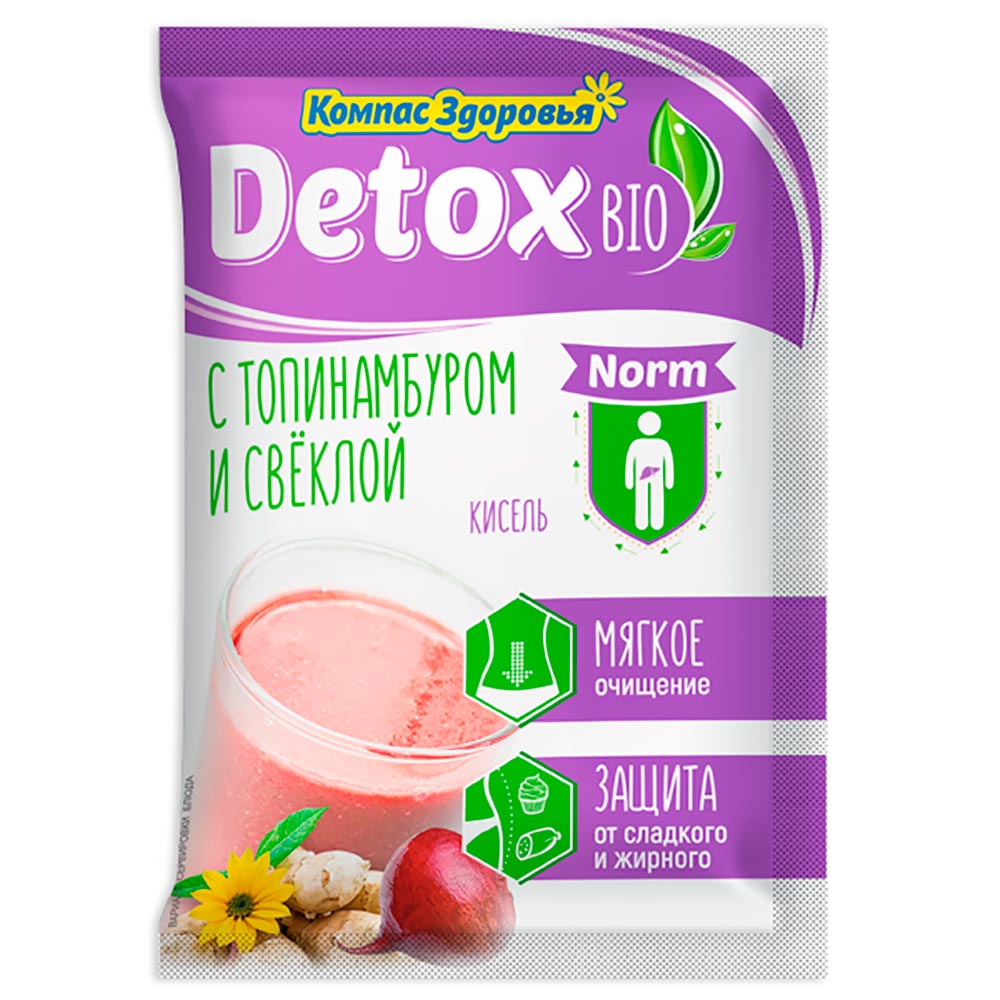 Кисель Detox bio Norm С топинамбуром и свеклой  | 25 г | Компас Здоровья