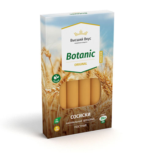 Сосиски вегетарианские пшеничные Botanik Original | 200 г | Высший Вкус