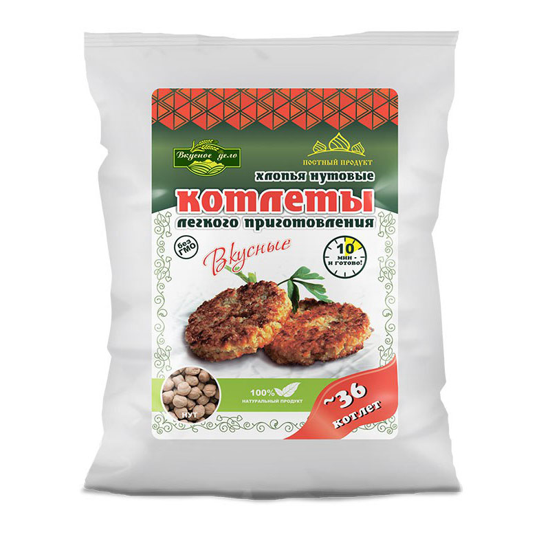 Котлеты нутовые | 500 г | ИП Корниенко