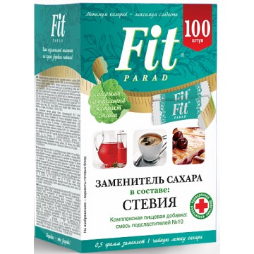 Смесь подсластителей №10 на основе эритрита | 100 саше | Fit Parad