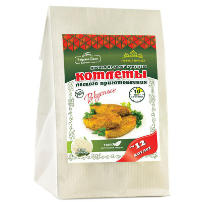 Котлеты из белой кукурузы с асафетидой | 230 г | ИП Корниенко