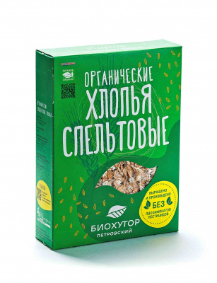 Спельта хлопья | 400 г | Био-Хутор Петровский