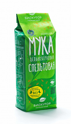 Мука цельнозерновая Спельта | 1 кг | Био-Хутор Петровский