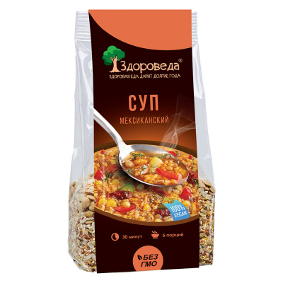 Суп Мексиканский с рисом и кукурузой | 250 г | Здороведа