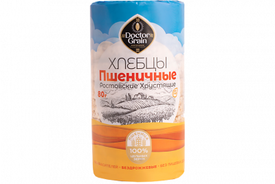 Хлебцы Ростовские пшеничные | 80 г | Doctor Grain