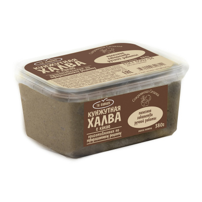 Халва кунжутная с какао | 380 г | Сокровища сезама
