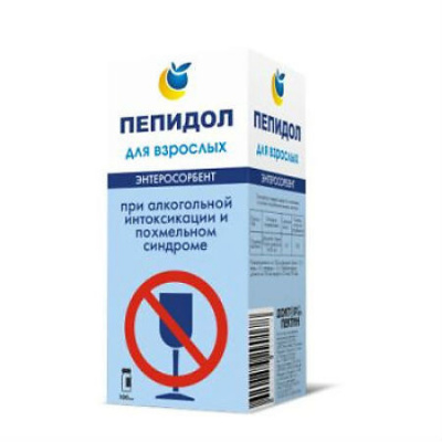Энтеросорбент при алкогольной интоксикации Пепидол 5% | 100 мл | Элюсан