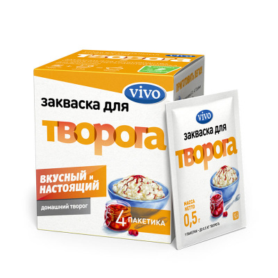 Закваска Творог | 0,5 г | Vivo