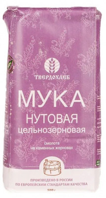 Мука цельнозерновая Нут  | 500 г | Твердохлеб