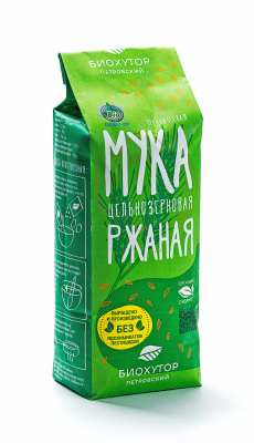 Мука цельнозерновая Рожь | 1 кг | Био-Хутор Петровский