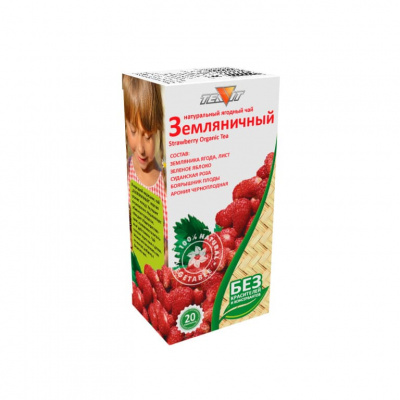Напиток чайный Земляничный | 20 фильтр пакеты | Тиавит