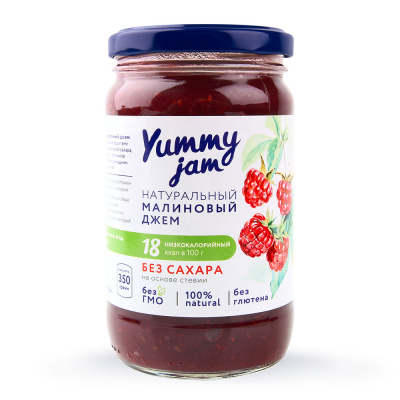 Джем низкокалорийный малиновый | 350 г | Yummy Foods
