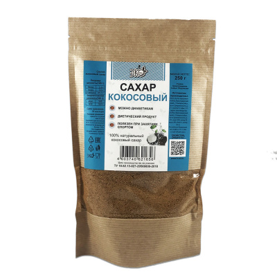 Сахар кокосовый | 250 г | Хутор здоровья