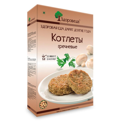 Котлеты гречневые | 400 г | Здороведа