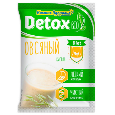 Кисель Detox bio Diet Овсяный | 25 г | Компас Здоровья