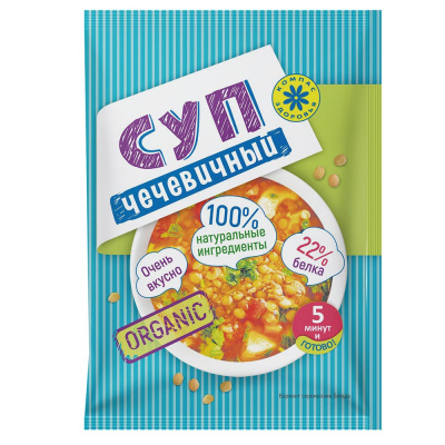 Суп-пюре Чечевичный | 30 г | Компас Здоровья