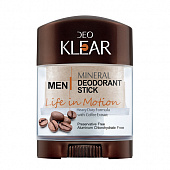 Дезодорант кристалл вывинчивающийся с экстрактом Кофе | 70 г | Deoklear