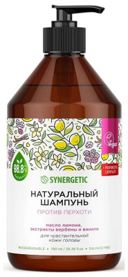 Шампунь Против перхоти для чувствительной кожи головы | 250мл | Synergetic