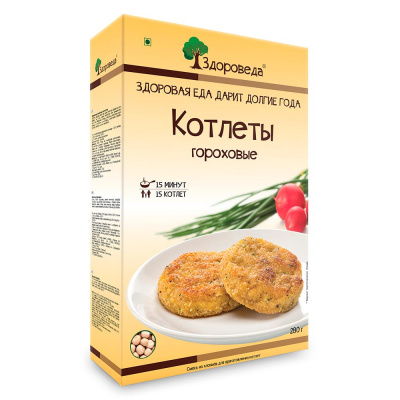 Котлеты гороховые | 400 г | Здороведа