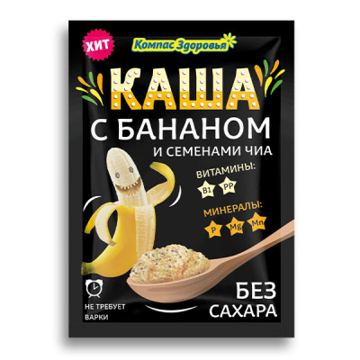 Каша овсяная с бананом | 30 г | Компас Здоровья